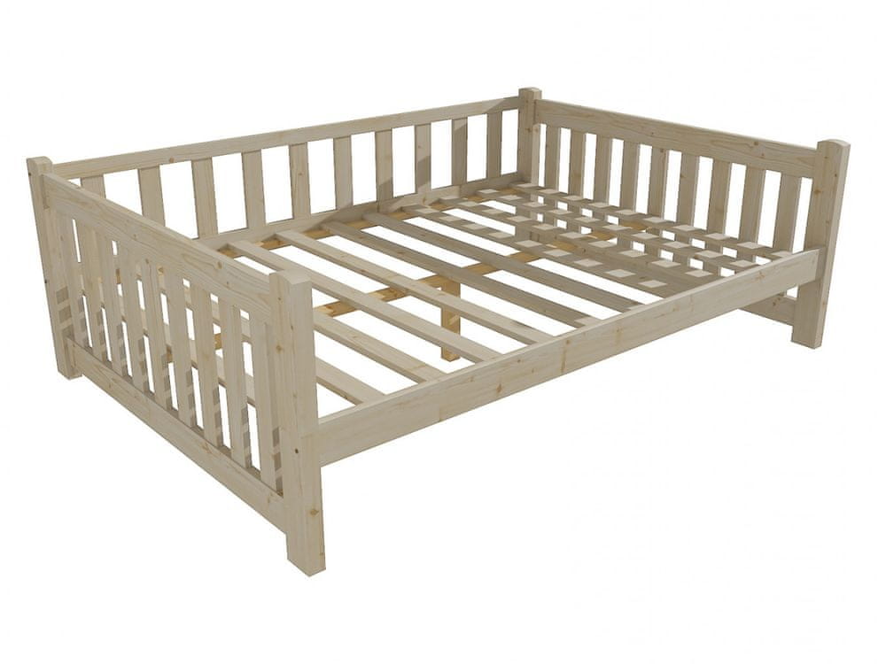 eoshop Detská posteľ DP 035 XL (Rozmer: 160 x 200 cm, Farba dreva: surové drevo)